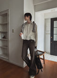 Tote Pigment St Cutting Crop Shirt