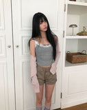 Yadin Ribbed Open Cardigan