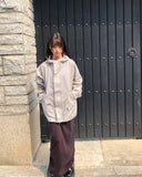 Rogen Hooded String Two-Way Field Jacket