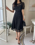 Bouquet embroidery lace one piece