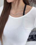 Dian Modal U-Neck Long Sleeve Tee
