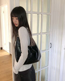 Coryl Leather Eyelet Leopard Hobo Shoulder Bag