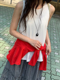 Ahiton Punching Round Neck Cardigan