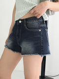 Tilshu Half Low Washing Denim Shorts