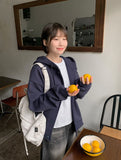 [unisex] Harui Cotton Button Over Hood Jacket