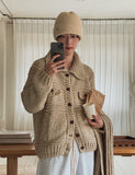 [wool20%] Ellie Bocashi handmade knit cardigan