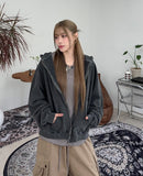 Hella Pigment Crop Hooded Zip-Up