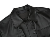 Lambskin Cropped Zip-up Jacket Woman