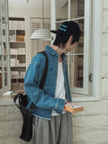 Mar Crop Cutting Denim Shirt