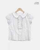 Rohu Frill Short Sleeve Blouse
