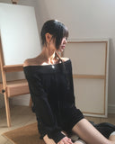 Potic Rivet Pocket Pile Off Shoulder Zip-up