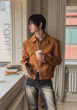 Croi Shoulder Pad Suede Jacket