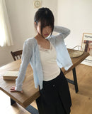 Maylin Lace V-neck See-through Cardigan