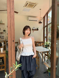 Hyori Frill Dot Sleeveless Cardigan Set