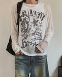 Palette see-through long sleeve knit