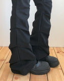 [MADE] Jahu Studded Shirring Bootcut Cotton Long Pants