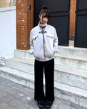 Ibin Studded Bootcut Denim Pants