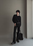 Ness V-neck bamboo knit