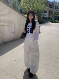 [Belt SET] Trum Big Pocket Cargo Wide Pants