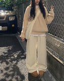 Hers Wide Training Banding Brushed Pants