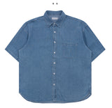 Laure short sleeve denim shirt
