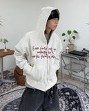 Raton Crop Lettering Brushed Hood Zip-Up