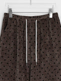 Kyot Velvet Dot Banding Wide Pants