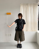 [unisex] Accorri Carpenter Pintuck Bermuda Pants