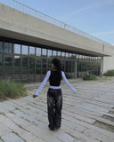 Keypin Black Washing Wide Pants