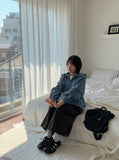 [unisex] Deuhenni Keyring Banding Bermuda Pants