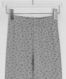 Neo Flower Button Three Quarter Leggings Pants