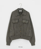 [unisex] Dilkari Washing Collar Knit Jacket Cardigan