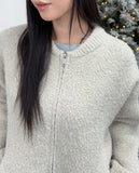 Helid Boucle Knit Zip-Up