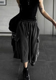 Pigment Silver Charcoal Bermuda Training Pants