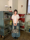 Henville Washing Denim Balloon Wide Pants