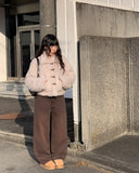 Lesson Buckle Vintage Leather Shoulder Bag