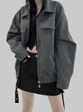 Shop pocket leather blouson