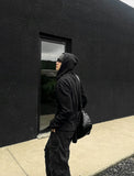 Pigment Long Sleeve Line Hood Zip-up