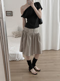 Tib Dot Midi Skirt