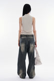 Bambi high-neck sleeveless top