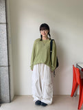 [unisex] Ruku String Banding Balloon Cargo Wide Pants