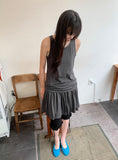 [BAONHAUS] Pollini Shirring Layered Sleeveless Mini One Piece