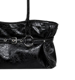 Ring Eyelet Belted Shoulder Bag