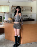 Fitz Embossed Cut Low Shorts