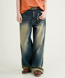Rip Off Washing Denim Pants