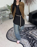Leiti Dart Wrinkle Denim Pants