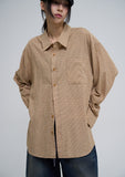 Claw cotton oversized fit checkered shirt
