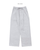 Sentic brushed one-tuck wide pants