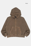Belize vintage washed hooded zip-up
