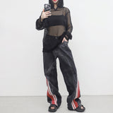 (Unisex) Renta Side Track Denim Pants